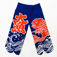 お祭り!和柄足袋ソックス!大漁